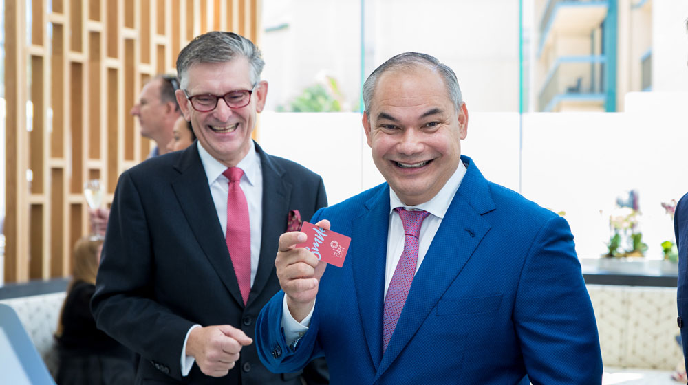 Ruby Collection CEO, David Brook with Gold Coast Mayor, Tom Tate