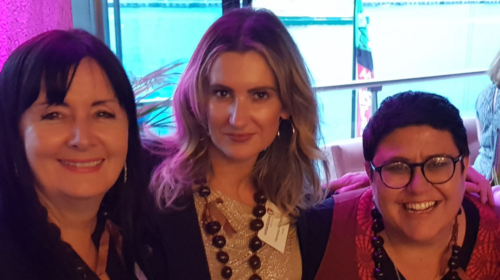 Heather Jeffrey, Hawaiian Airlines PR Team; Vanessa Richards, Excite Holidays; Kylee Kay, Asia Pacific Travel Marketing Services.