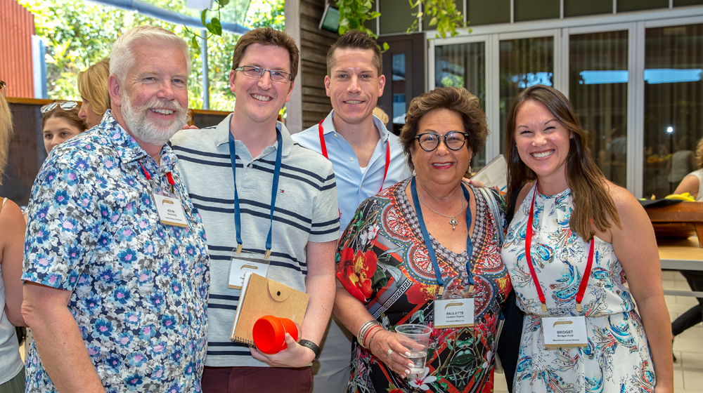 Kevin Kirby, Leading Hotels of the World; Peter Greenland, The Goldman Group; Bradley Palant, Uniworld; Paulette Cherney, Travelcall and Bridget Kroll, Marriott Luxury Hotels.