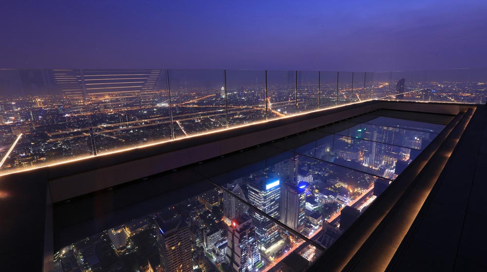 The recently opened Mahanakhon SkyWalk