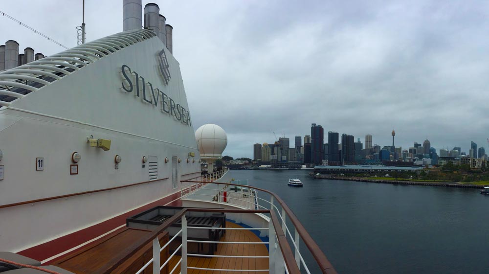 Silver Muse at White Bay Cruise Terminal, Sydney
