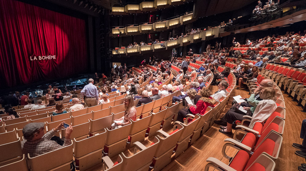 An operatic performance of La Boheme at the Sydney Opera House 