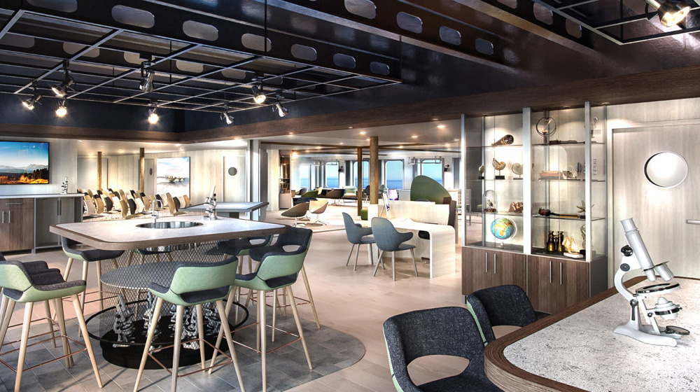 MS Finnmarken | Rendering of the new Science Center