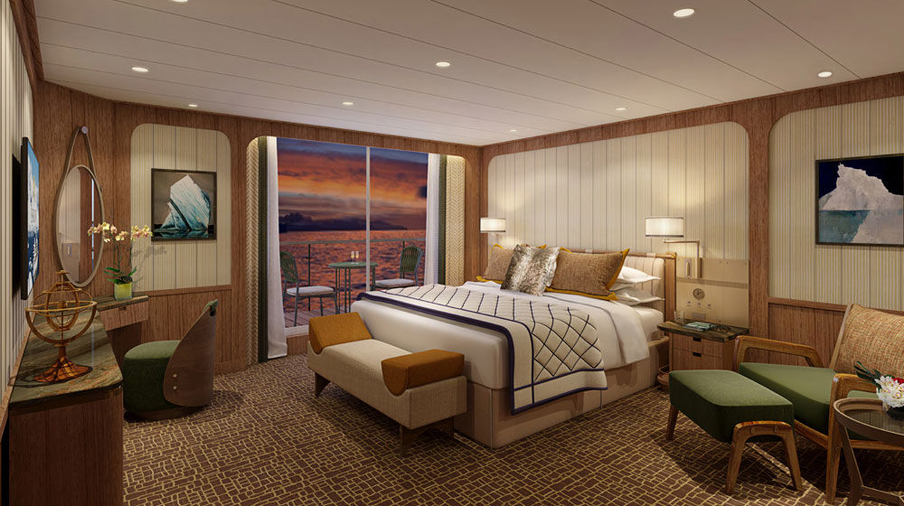Seabourn expedition ships - Signature Suite Bedroom