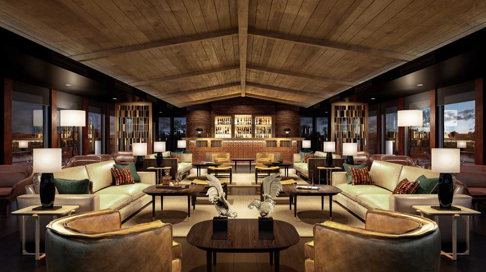 Aqua Nera - lounge rendering