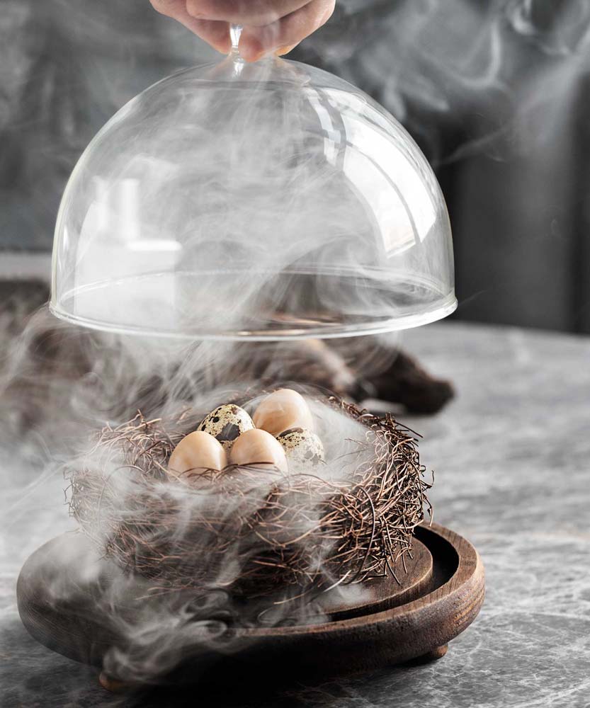 Smoked quail eggs at VEA, in Hong Kong’s Central district | Image Credit: Jonathan Maloney