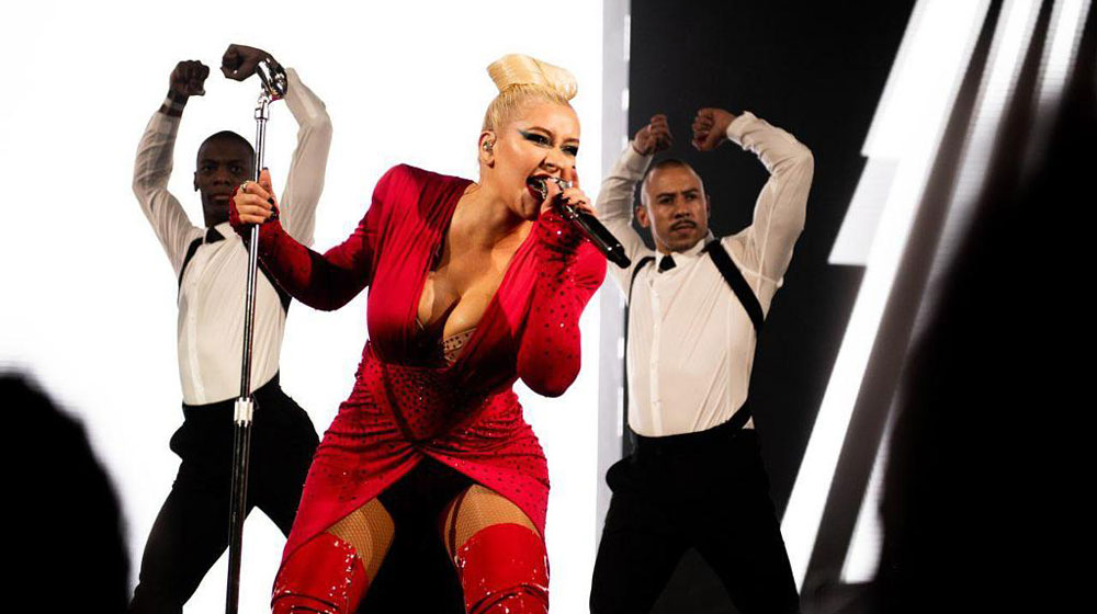 Christina Aguliera helped launch the Virgin Voyages' uniforms at London Fashion Week | &copy; Virgin Voyages