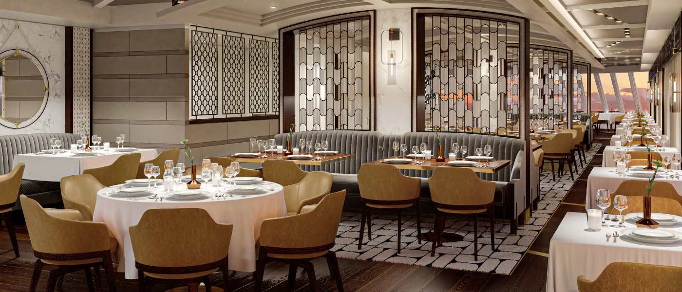 Restaurant on board allura.