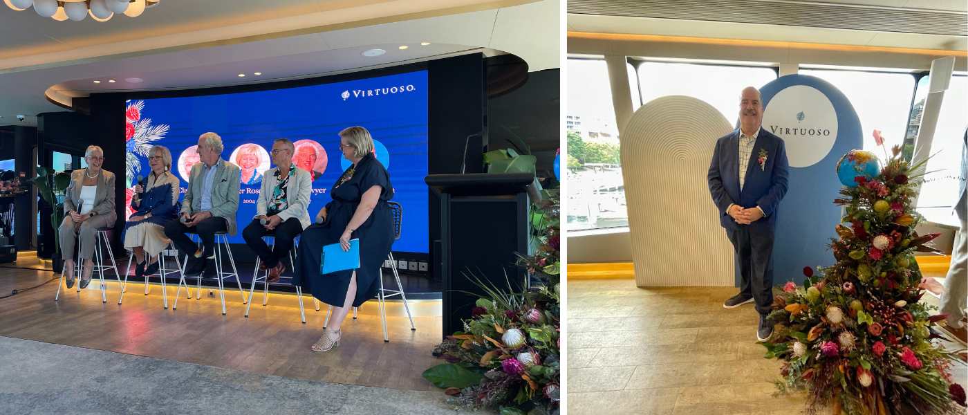The panel (from left to right) Claudia Rossi Hudson, Cher Roscoe, Mike Dwyer and David Brandon, and host ANZ General Manager, Fiona Dalton.