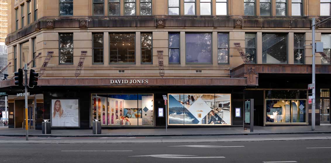 Regent's previous window display at David Jones' Sydney CBD