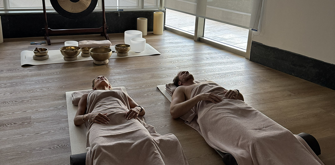 Lauren and Chris Pronger meditation