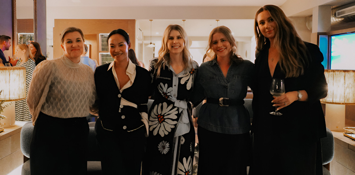 Mel Forbes, Mel Johnson and Emily Lawrence from Tourism Western Australia with Erina Pindar and Kayla Douglas from SmartFlyer