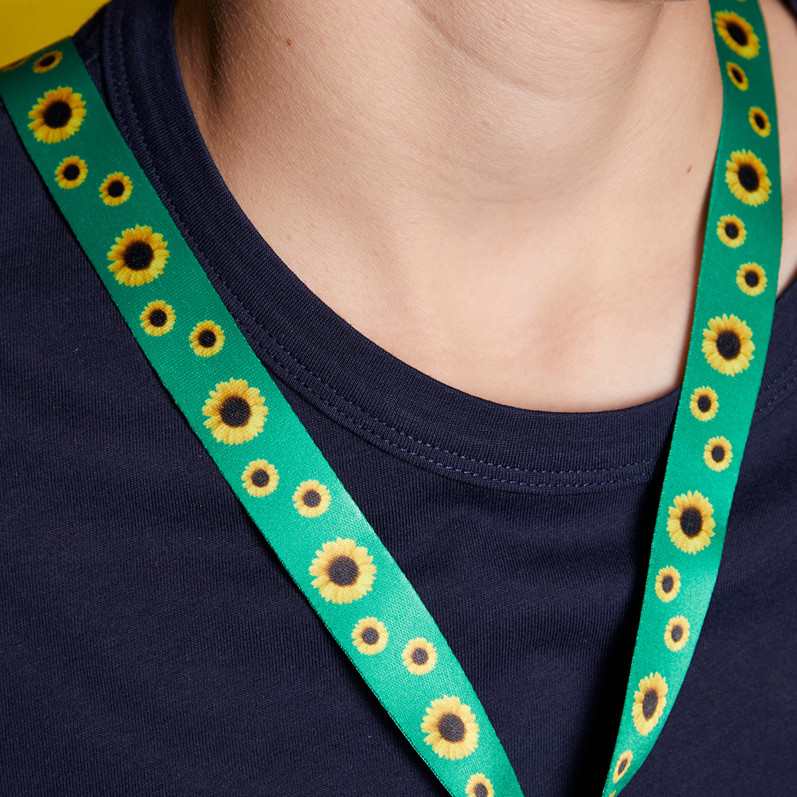 Sunflower lanyard