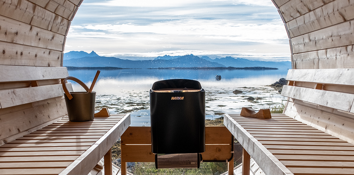 Outdoor sauna in Norway